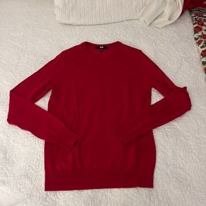 Uniqlo - Red Wool Pullover Sweater. Size S.